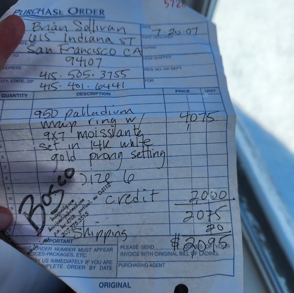 Custom Pamela Bosco Palladium Ring - Picture 6 of 15